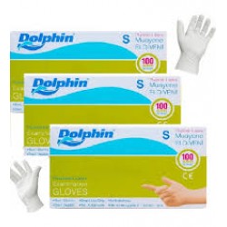 DOPLHİN PUDRALI LATEKS MUAYENE ELDİVENİ S 1-PAKET