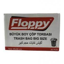 FLOPPY BÜYÜK BOY ÇÖP POŞETİ 65x80 Cm 10'lu X 50 PAKET