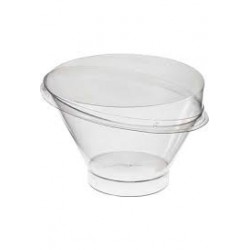 Kristal Mika Asimetrik Tatlı Kasesi - Kapaklı (15 Adet) Kristal Mika Asimetrik Tatlı Kasesi - Kapaklı (15 Adet)