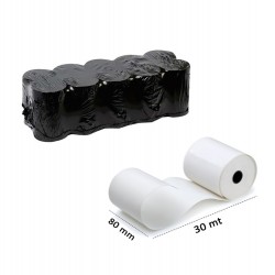 80X30 TERMAL YAZAR KASA POS RULOSU 10'LU 80X30 TERMAL YAZAR KASA POS RULOSU 10'LU