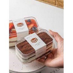 KRİSTAL MİKA ŞEFFAF TATLI VEYA TİRAMİSU KABI 280CC KAPAKLI