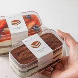 KRİSTAL MİKA ŞEFFAF TATLI VEYA TİRAMİSU KABI 280CC KAPAKLI