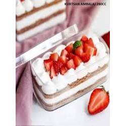 KRİSTAL MİKA ŞEFFAF TATLI VEYA TİRAMİSU KABI 280CC KAPAKLI KRİSTAL MİKA ŞEFFAF TATLI VEYA TİRAMİSU KABI 280CC KAPAKLI