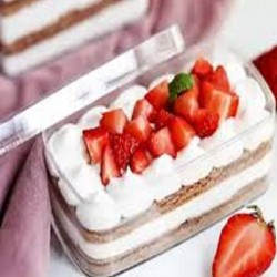 KRİSTAL MİKA ŞEFFAF TATLI VEYA TİRAMİSU KABI 280CC KAPAKLI