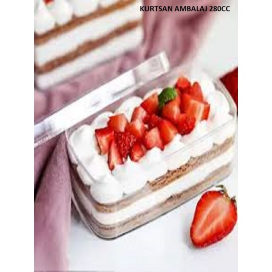 KRİSTAL MİKA ŞEFFAF TATLI VEYA TİRAMİSU KABI 280CC KAPAKLI KRİSTAL MİKA ŞEFFAF TATLI VEYA TİRAMİSU KABI 280CC KAPAKLI