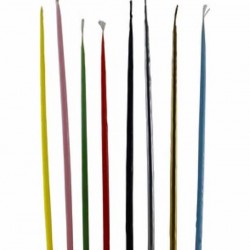 İNCE UZUN PARTİ VE DOĞUM GÜNÜ MUMU 20CM 6 LI