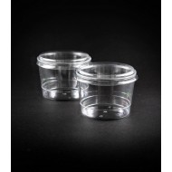 Plastik Kristal Kap 180cc Bodega 30 Adet (1 Paket) Kapaklı