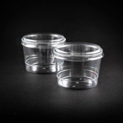 Plastik Kristal Kap 180cc Bodega 30 Adet (1 Paket) Kapaklı