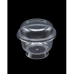 Plastik Kristal Tatlı Kabı - Kapaklı 180cc 25 Adet, Kullan At Plastik Kristal Tatlı Kabı - Kapaklı 180cc 25 Adet, Kullan At