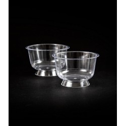 Plastik Kristal Tatlı Kabı Ayaklı 180cc 25 Adet Kullan At Plastik Kristal Tatlı Kabı Ayaklı 180cc 25 Adet Kullan At