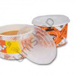 16Oz Karton Çorba Kasesi - Kapaklı 500 Adet
