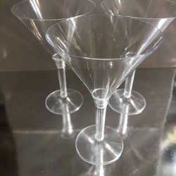 KRİSTAL MİKA ŞEFFAF KOKTEYL VE MARTİNİ BARDAĞI 6 LI 